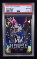 Josh Allen 2022 Donruss Optic My House! #7 (PSA 10) at PristineAuction.com