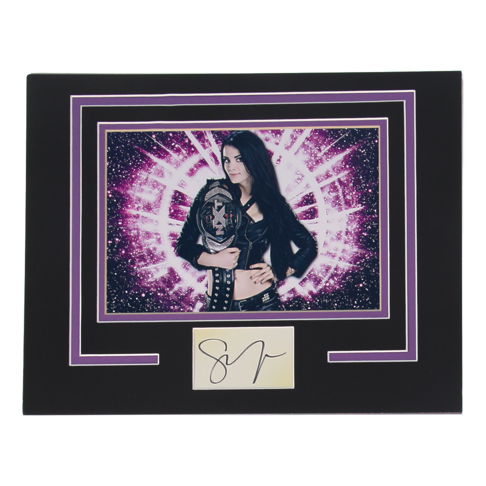 Saraya-Jade Bevis Signed WWE Custom Matted Cut Display (ACOA) at PristineAuction.com Saraya-Jade Bevis Signed WWE Custom Matted Cut Display (ACOA) at PristineAuction.com