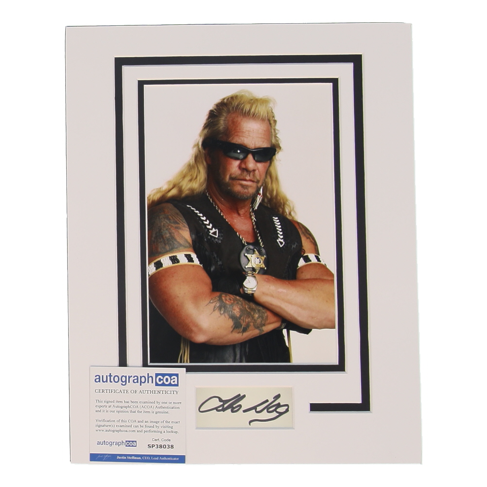 Duane Chapman Custom Matted Cut Display (ACOA) at PristineAuction.com Duane Chapman Custom Matted Cut Display (ACOA) at PristineAuction.com
