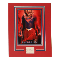 Melissa Benoist Signed "Supergirl" Custom Matted Cut Display (ACOA) at PristineAuction.com