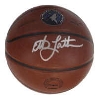 Christian Laettner Signed Timberswolves Logo Basketball (Schwartz) at PristineAuction.com