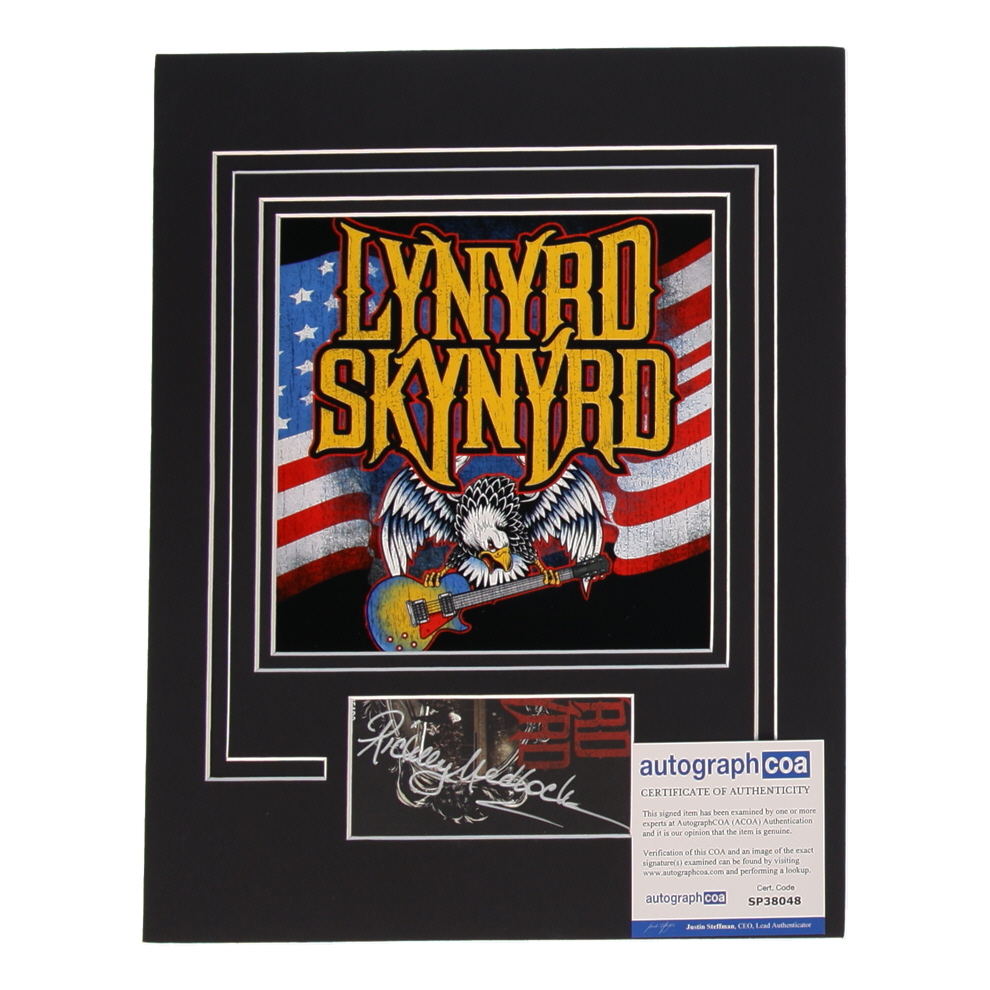 Rickey Medlocke Signed Lynyrd Skynyrd Custom Matted Cut Display (ACOA) at PristineAuction.com Rickey Medlocke Signed Lynyrd Skynyrd Custom Matted Cut Display (ACOA) at PristineAuction.com