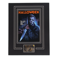 John Carpenter Signed "Halloween" Custom Matted Cut Display (ACOA) at PristineAuction.com