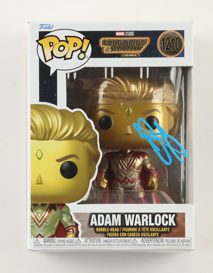 Will Poulter Signed "Guardians of the Galaxy Volume 3" #1210 Adam Warlock Bobble-Head Funko Pop! Vinyl Figure (Beckett) at PristineAuction.com Will Poulter Signed "Guardians of the Galaxy Volume 3" #1210 Adam Warlock Bobble-Head Funko Pop! Vinyl Figure (Beckett) at PristineAuction.com