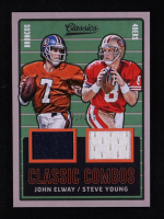 Steve Young / John Elway 2017 Classics Classic Combos Memorabilia #12 #121/299 at PristineAuction.com