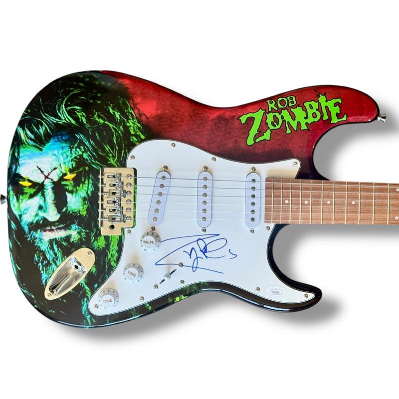 Rob Zombie Signed Custom Stratocaster Guitar (JSA) at PristineAuction.com Rob Zombie Signed Custom Stratocaster Guitar (JSA) at PristineAuction.com