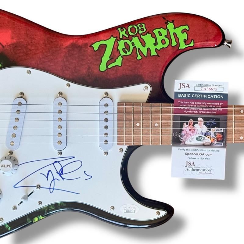 Rob Zombie Signed Custom Stratocaster Guitar (JSA) at PristineAuction.com Rob Zombie Signed Custom Stratocaster Guitar (JSA) at PristineAuction.com