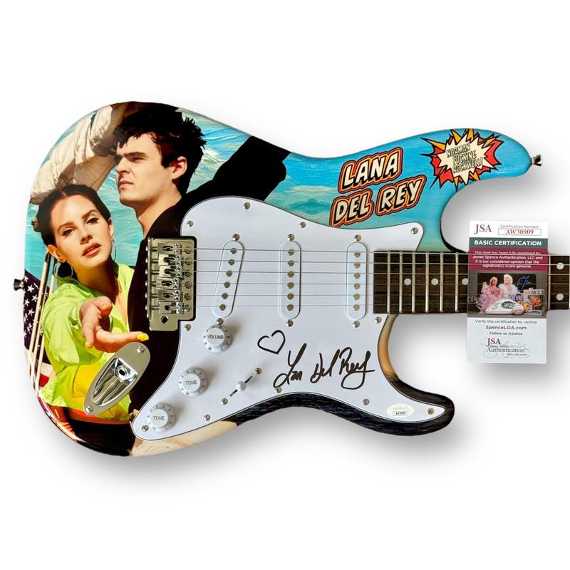 Lana Del Rey Signed Custom Stratocaster Guitar (JSA) at PristineAuction.com Lana Del Rey Signed Custom Stratocaster Guitar (JSA) at PristineAuction.com