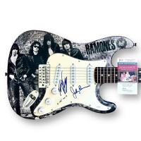 Johnny Ramone & Tommy Ramone Signed "The Ramones" Custom Stratocaster Guitar (JSA) at PristineAuction.com