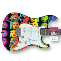 David Byrne Signed "Talking Heads" Custom Stratocaster Guitar (JSA) at PristineAuction.com