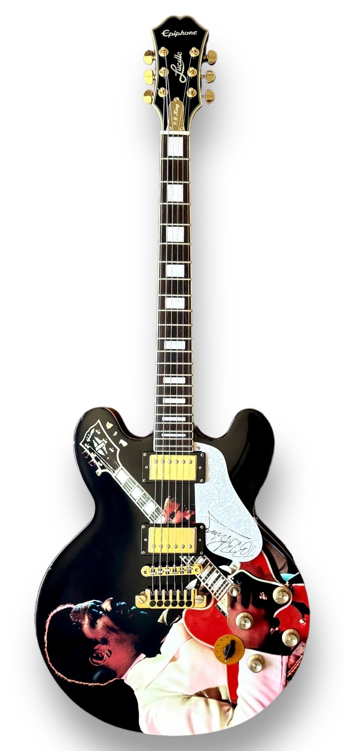 B.B. King Signed Custom Epiphone Lucille Signature Model Guitar (JSA) at PristineAuction.com B.B. King Signed Custom Epiphone Lucille Signature Model Guitar (JSA) at PristineAuction.com