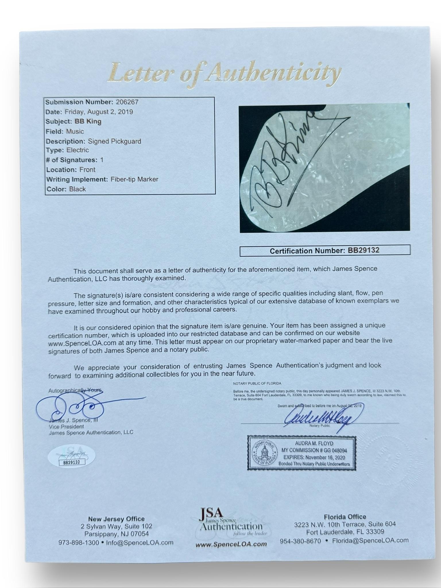 B.B. King Signed Custom Epiphone Lucille Signature Model Guitar (JSA) at PristineAuction.com B.B. King Signed Custom Epiphone Lucille Signature Model Guitar (JSA) at PristineAuction.com