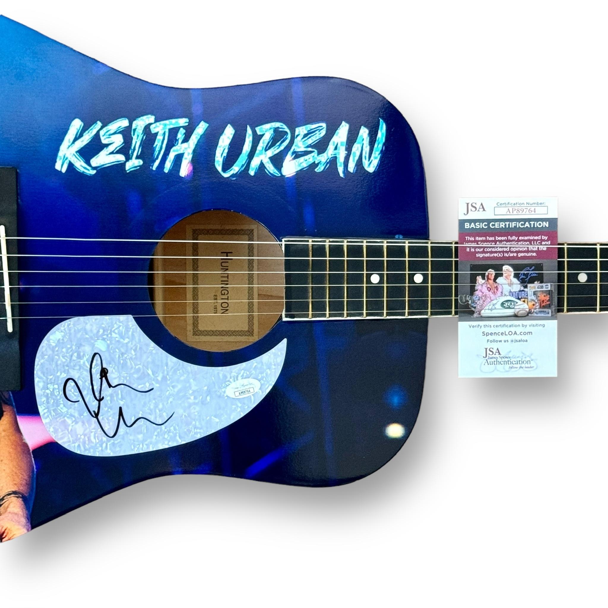 Keith Urban Signed Custom Acoustic Guitar (JSA) at PristineAuction.com Keith Urban Signed Custom Acoustic Guitar (JSA) at PristineAuction.com