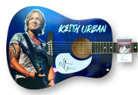 Keith Urban Signed Custom Acoustic Guitar (JSA) at PristineAuction.com