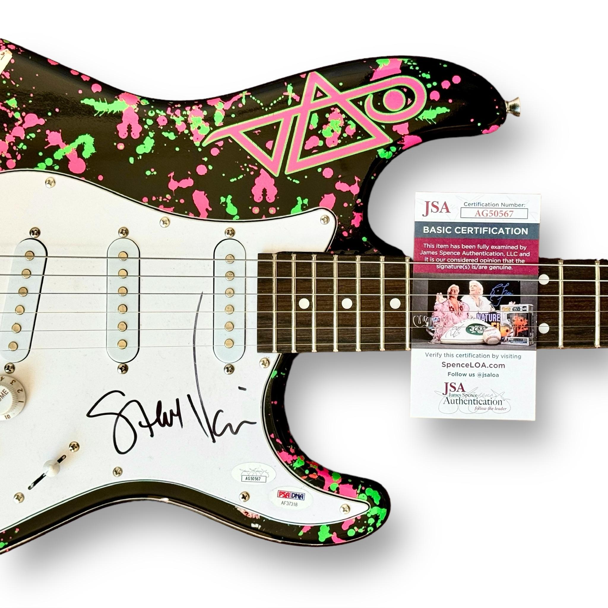Steve Vai Signed Custom Stratocaster Guitar (JSA) at PristineAuction.com Steve Vai Signed Custom Stratocaster Guitar (JSA) at PristineAuction.com