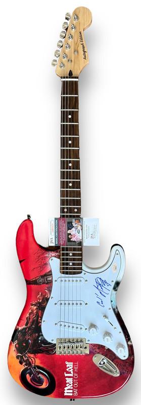 Meat Loaf Signed Custom Stratocaster Style Guitar Inscribed "Cool!" (JSA) at PristineAuction.com Meat Loaf Signed Custom Stratocaster Style Guitar Inscribed "Cool!" (JSA) at PristineAuction.com