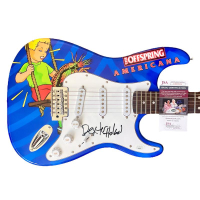 Dexter Holland Signed "The Offspring" Custom Stratocaster Guitar (JSA) at PristineAuction.com