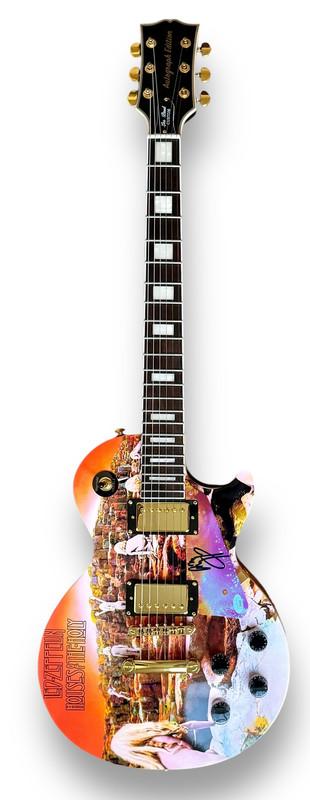 Jimmy Page Signed "Led Zeppelin" Custom Les Paul Guitar (JSA) at PristineAuction.com Jimmy Page Signed "Led Zeppelin" Custom Les Paul Guitar (JSA) at PristineAuction.com