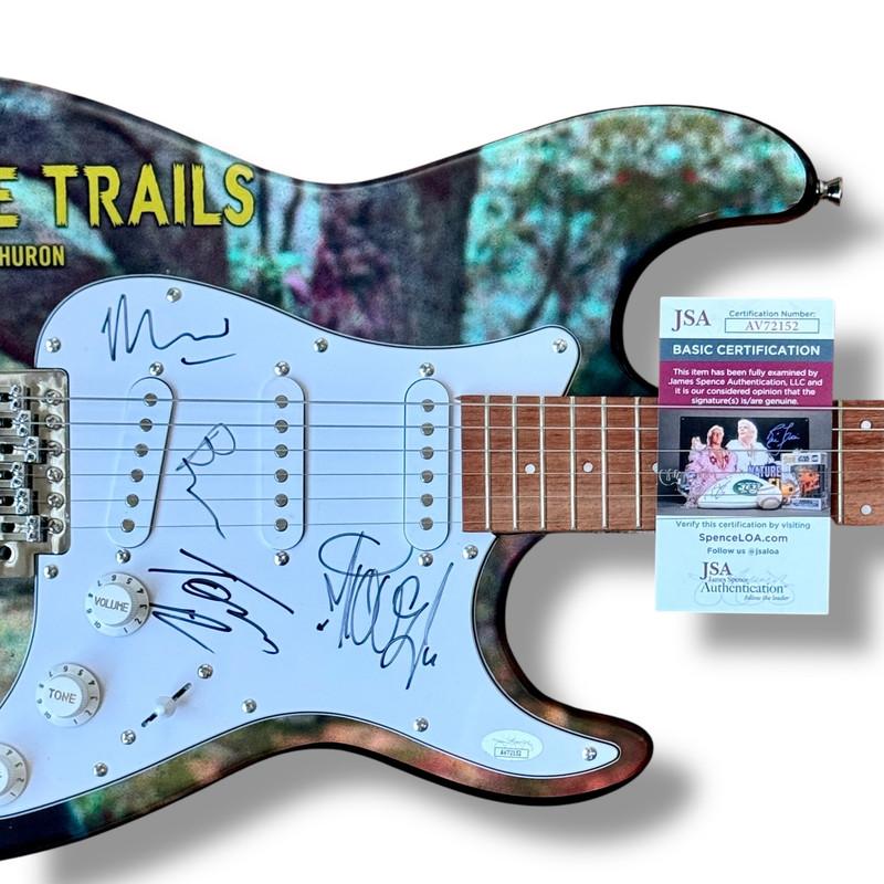 "Lord Huron" Custom Stratocaster Guitar Signed By (4) with Ben Schneider, Mark Barry, Miguel Briseno & Tom Renaud (JSA) at PristineAuction.com "Lord Huron" Custom Stratocaster Guitar Signed By (4) with Ben Schneider, Mark Barry, Miguel Briseno & Tom Renaud (JSA) at PristineAuction.com