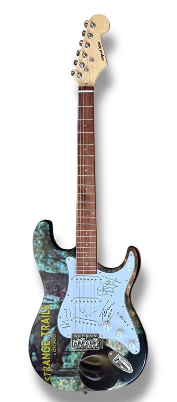 "Lord Huron" Custom Stratocaster Guitar Signed By (4) with Ben Schneider, Mark Barry, Miguel Briseno & Tom Renaud (JSA) at PristineAuction.com "Lord Huron" Custom Stratocaster Guitar Signed By (4) with Ben Schneider, Mark Barry, Miguel Briseno & Tom Renaud (JSA) at PristineAuction.com