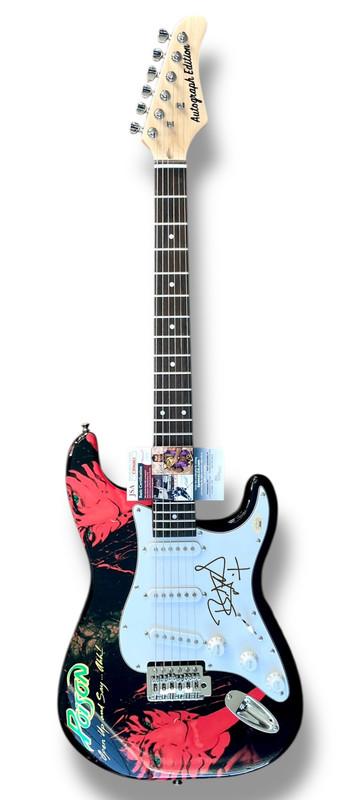 Bret Michaels Signed "Poison: Open Up and Say Ahh" Custom Stratocaster Guitar (JSA) at PristineAuction.com Bret Michaels Signed "Poison: Open Up and Say Ahh" Custom Stratocaster Guitar (JSA) at PristineAuction.com