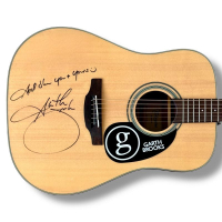 Garth Brooks Signed 41" Acoustic Guitar Inscribed "God Bless You and Yours" (JSA) at PristineAuction.com