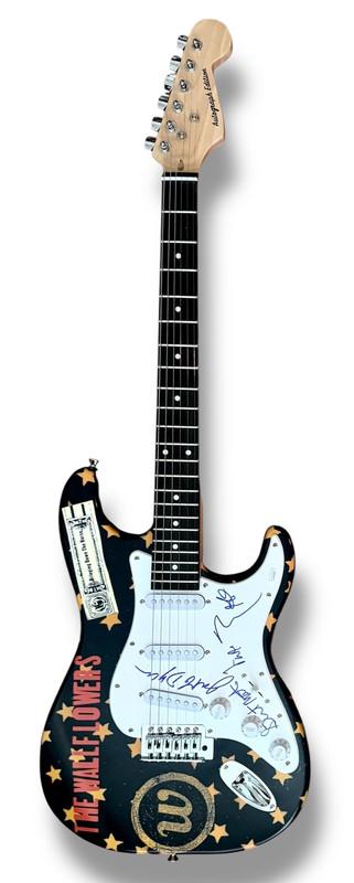 "The Wallflowers" Custom Stratocaster Guitar Band-Signed By (5) with Jakob Dylan, Stuart Mathis, Jack Irons, Greg Richling & Jimmy Wallace (JSA) at PristineAuction.com "The Wallflowers" Custom Stratocaster Guitar Band-Signed By (5) with Jakob Dylan, Stuart Mathis, Jack Irons, Greg Richling & Jimmy Wallace (JSA) at PristineAuction.com