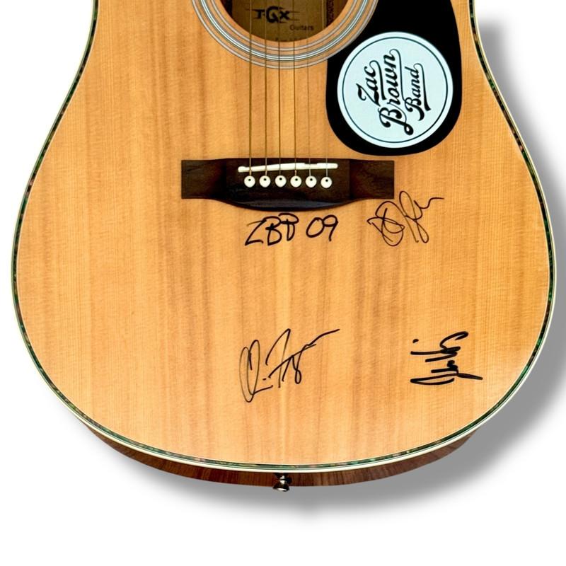 "Zac Brown Band" Custom TGX Acoustic Guitar Band-Signed By (6) with Zac Brown, Coy Bowles, John Driskell Hopkins (JSA) at PristineAuction.com "Zac Brown Band" Custom TGX Acoustic Guitar Band-Signed By (6) with Zac Brown, Coy Bowles, John Driskell Hopkins (JSA) at PristineAuction.com