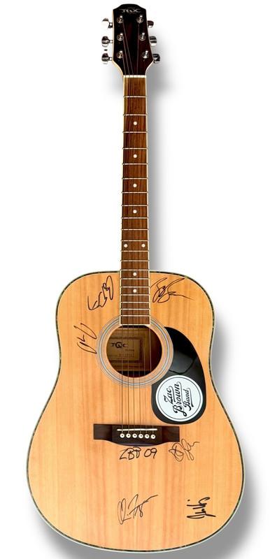 "Zac Brown Band" Custom TGX Acoustic Guitar Band-Signed By (6) with Zac Brown, Coy Bowles, John Driskell Hopkins (JSA) at PristineAuction.com "Zac Brown Band" Custom TGX Acoustic Guitar Band-Signed By (6) with Zac Brown, Coy Bowles, John Driskell Hopkins (JSA) at PristineAuction.com