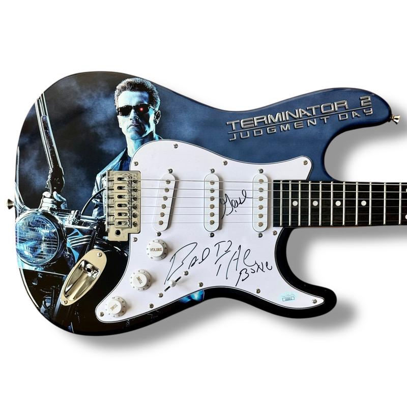 George Thorogood Signed "Terminator II: Bad to the Bone" Custom Stratocaster Guitar Inscribed "Bad To The Bone" (JSA) at PristineAuction.com George Thorogood Signed "Terminator II: Bad to the Bone" Custom Stratocaster Guitar Inscribed "Bad To The Bone" (JSA) at PristineAuction.com