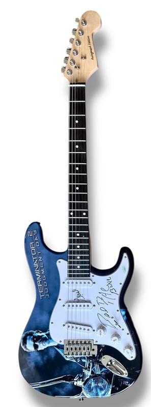George Thorogood Signed "Terminator II: Bad to the Bone" Custom Stratocaster Guitar Inscribed "Bad To The Bone" (JSA) at PristineAuction.com George Thorogood Signed "Terminator II: Bad to the Bone" Custom Stratocaster Guitar Inscribed "Bad To The Bone" (JSA) at PristineAuction.com
