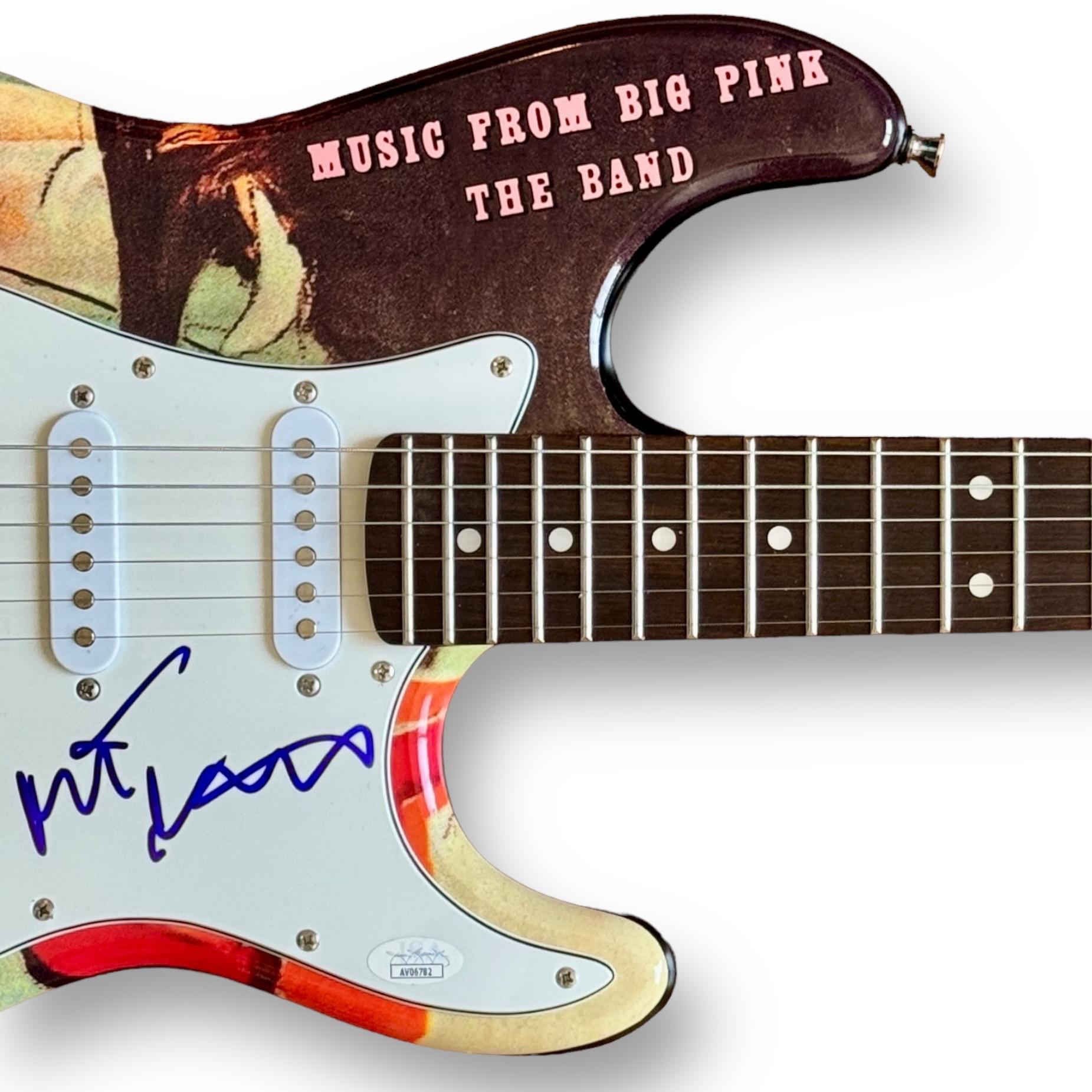 Robbie Robertson Signed "The Band" Custom Stratocaster Guitar (JSA) at PristineAuction.com Robbie Robertson Signed "The Band" Custom Stratocaster Guitar (JSA) at PristineAuction.com