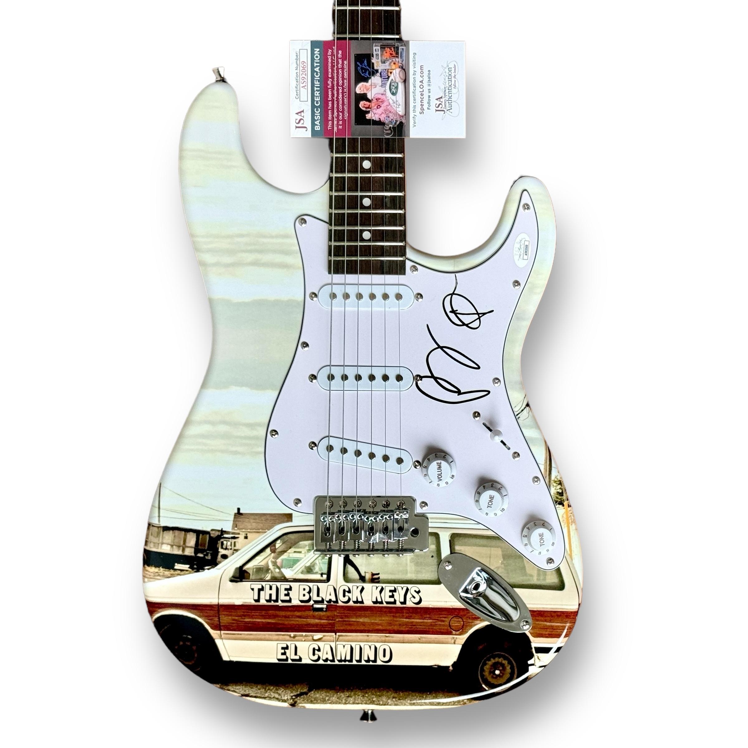 Dan Auerbach & Patrick Carney Signed "The Black Keys" Custom Stratocaster Guitar (JSA) at PristineAuction.com Dan Auerbach & Patrick Carney Signed "The Black Keys" Custom Stratocaster Guitar (JSA) at PristineAuction.com