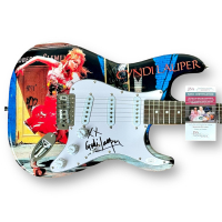 Cyndi Lauper Signed Custom Stratocaster Guitar (JSA) at PristineAuction.com