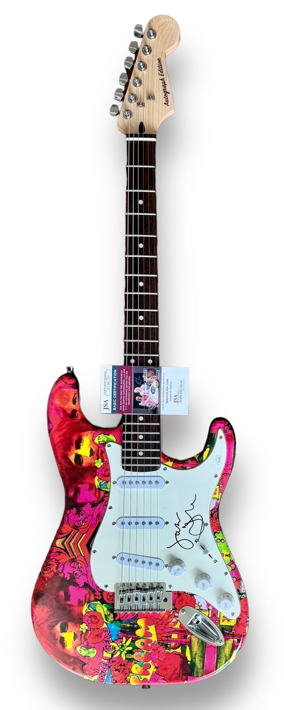 Jack Bruce Signed "Cream: Disraeli Gears" Custom Stratocaster Style Guitar (JSA) at PristineAuction.com Jack Bruce Signed "Cream: Disraeli Gears" Custom Stratocaster Style Guitar (JSA) at PristineAuction.com