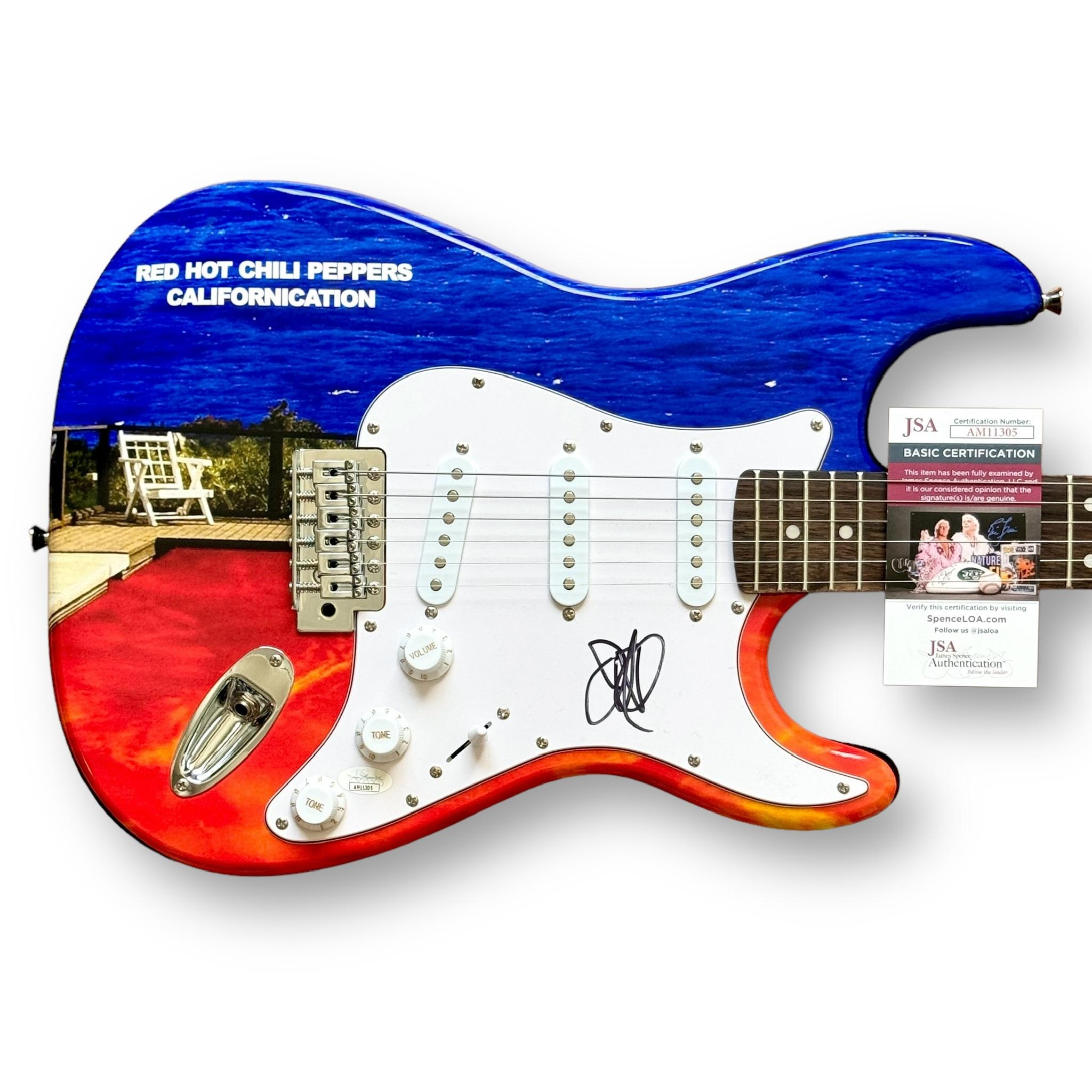John Frusciante Signed "Red Hot Chili Peppers" Custom Stratocaster Guitar (JSA) at PristineAuction.com John Frusciante Signed "Red Hot Chili Peppers" Custom Stratocaster Guitar (JSA) at PristineAuction.com