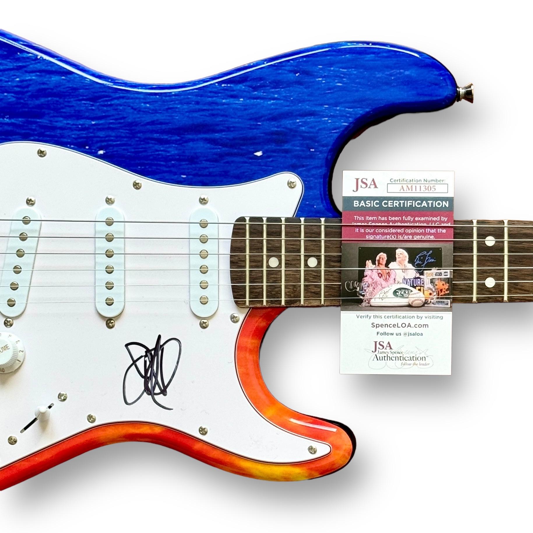 John Frusciante Signed "Red Hot Chili Peppers" Custom Stratocaster Guitar (JSA) at PristineAuction.com John Frusciante Signed "Red Hot Chili Peppers" Custom Stratocaster Guitar (JSA) at PristineAuction.com