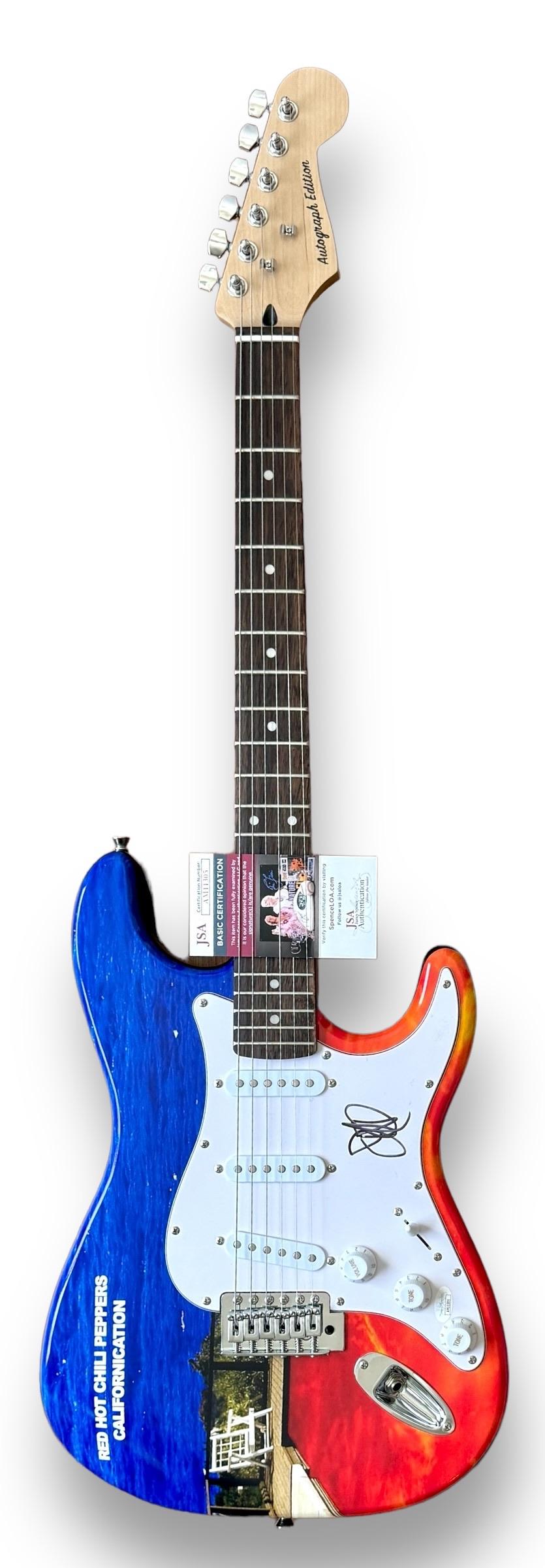 John Frusciante Signed "Red Hot Chili Peppers" Custom Stratocaster Guitar (JSA) at PristineAuction.com John Frusciante Signed "Red Hot Chili Peppers" Custom Stratocaster Guitar (JSA) at PristineAuction.com