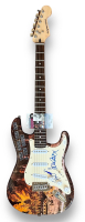 Damon Albarn & Paul Simonon Signed "The Good, The Bad & The Queen" Custom Stratocaster Guitar (JSA) at PristineAuction.com