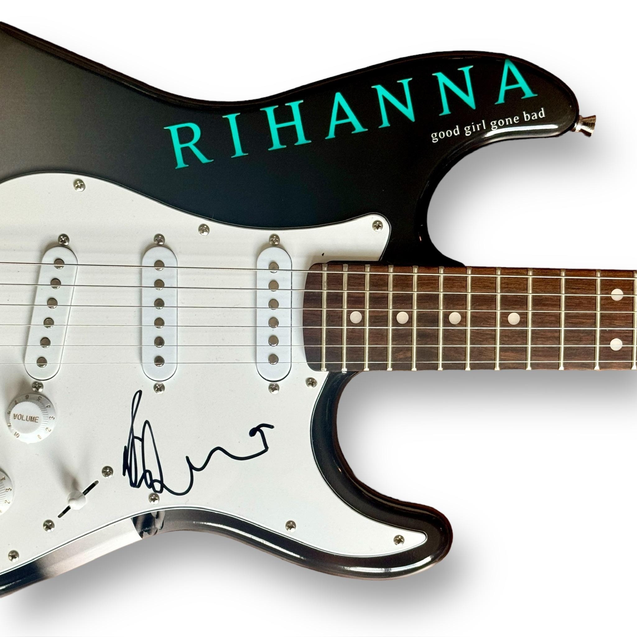 Rihanna Signed Custom Stratocaster Guitar (JSA) at PristineAuction.com Rihanna Signed Custom Stratocaster Guitar (JSA) at PristineAuction.com