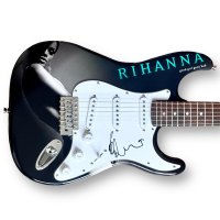 Rihanna Signed Custom Stratocaster Guitar (JSA) at PristineAuction.com