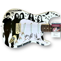 "Shinedown" Custom Stratocaster Guitar Band-Signed By (4) with Brent Smith, Barry Kerch, Zach Meyers & Eric Bass (JSA) at PristineAuction.com