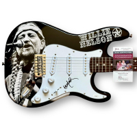 Willie Nelson Signed Custom Stratocaster Guitar (JSA) at PristineAuction.com
