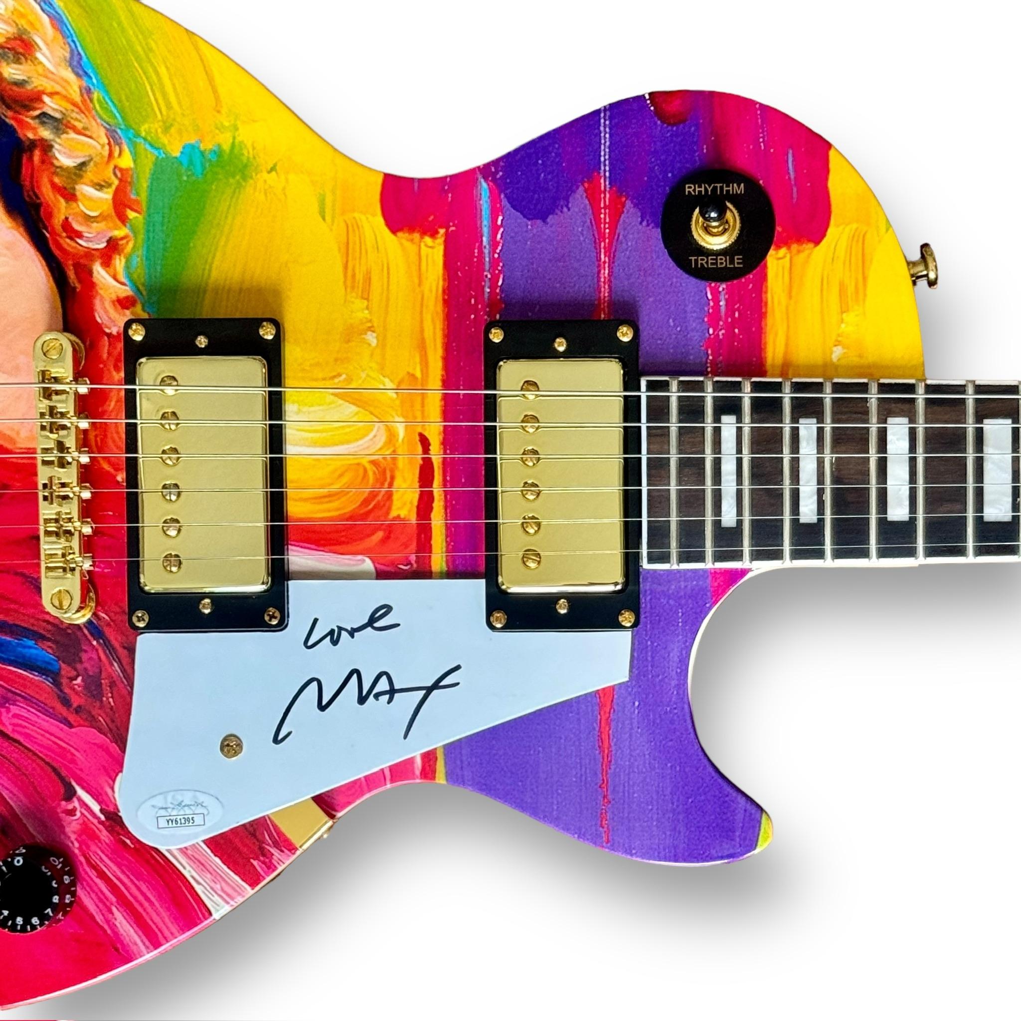 Peter Max Signed Custom Taylor Swift Autograph Edition Les Paul Style Guitar (JSA) at PristineAuction.com Peter Max Signed Custom Taylor Swift Autograph Edition Les Paul Style Guitar (JSA) at PristineAuction.com