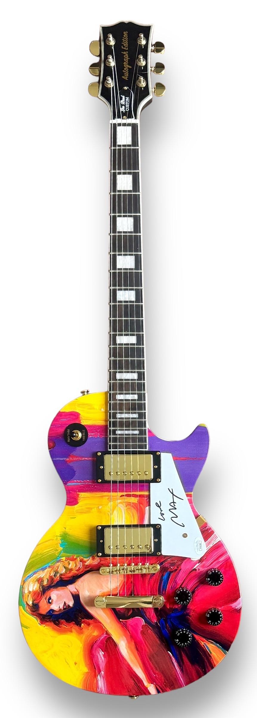 Peter Max Signed Custom Taylor Swift Autograph Edition Les Paul Style Guitar (JSA) at PristineAuction.com Peter Max Signed Custom Taylor Swift Autograph Edition Les Paul Style Guitar (JSA) at PristineAuction.com