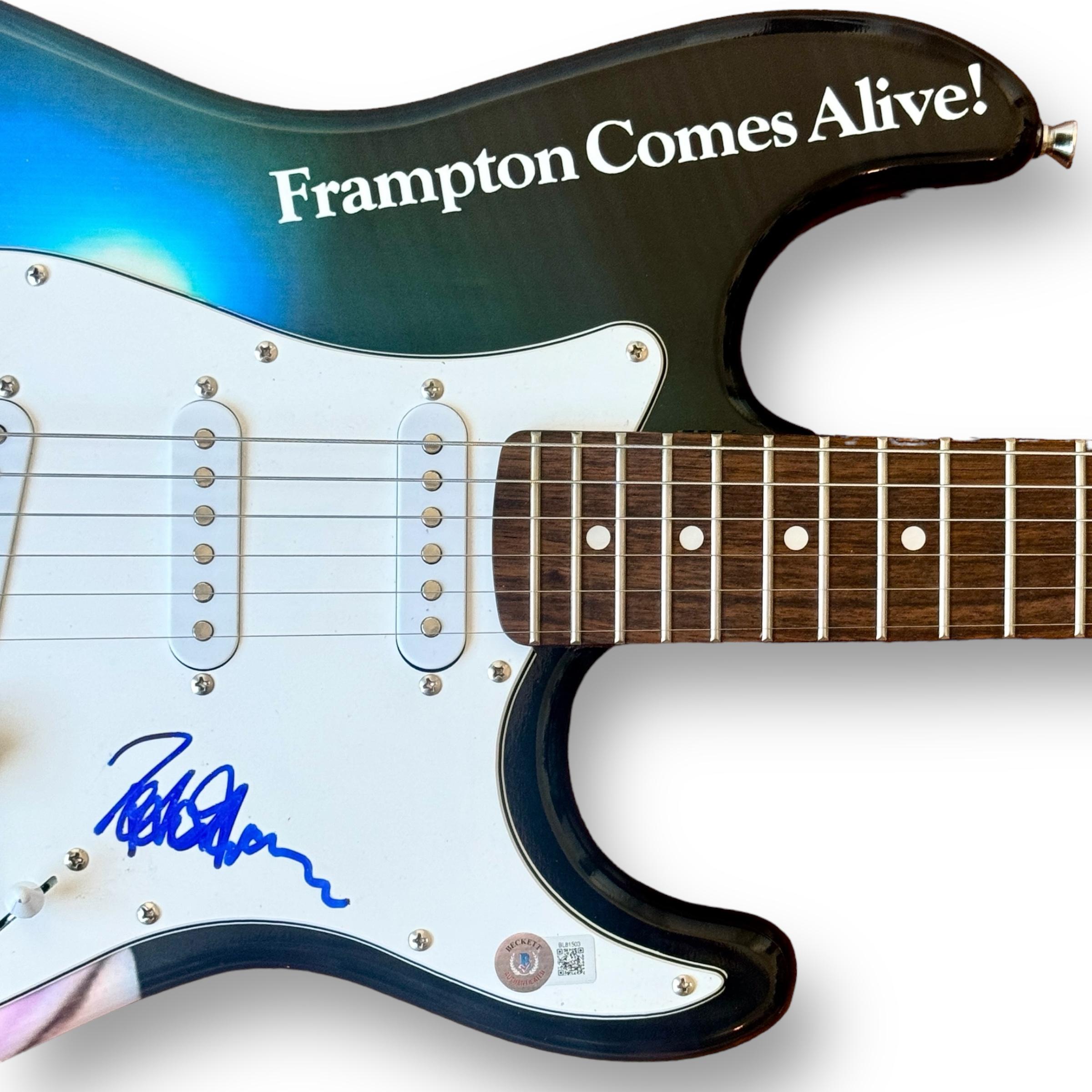 Peter Frampton Signed "Frampton Comes Alive!" Custom Stratocaster Guitar (Beckett) at PristineAuction.com Peter Frampton Signed "Frampton Comes Alive!" Custom Stratocaster Guitar (Beckett) at PristineAuction.com
