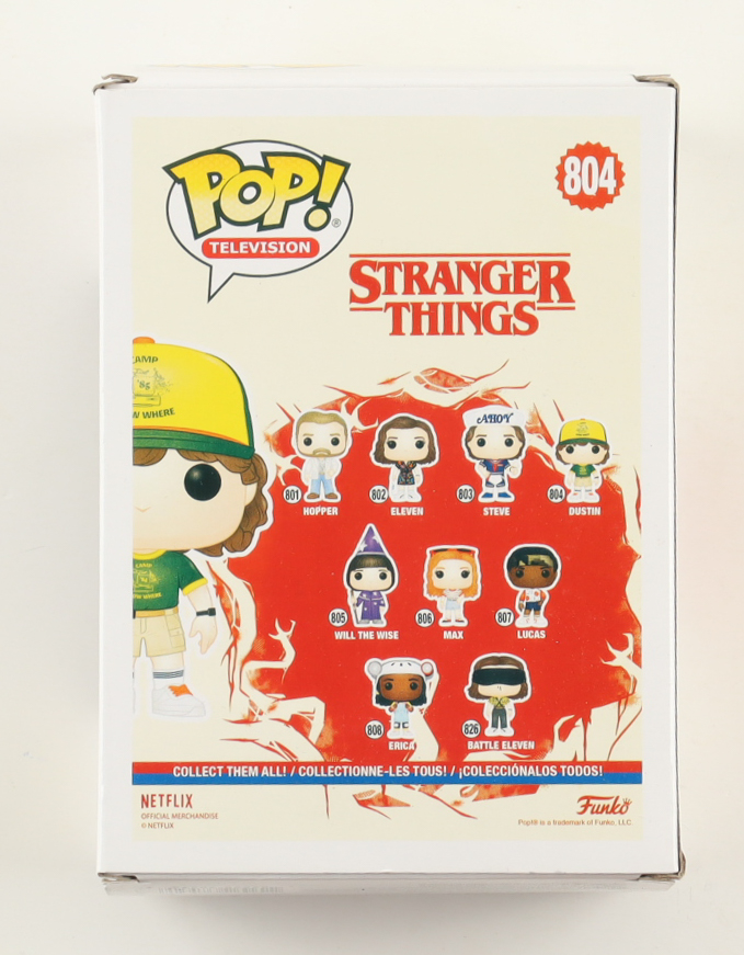 Gaten Matarazzo Signed "Stranger Things" #804 Dustin Funko Pop! Vinyl Figure (Beckett) at PristineAuction.com Gaten Matarazzo Signed "Stranger Things" #804 Dustin Funko Pop! Vinyl Figure (Beckett) at PristineAuction.com