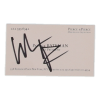 Christian Bale Signed "American Psycho" Business Card (JSA) at PristineAuction.com