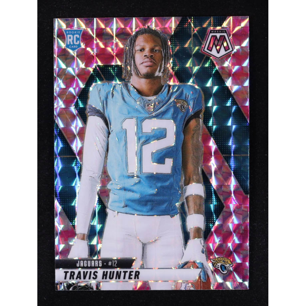 Travis Hunter 2025 Panini Mosaic Mosaic Camo Pink #279 VAR RC at PristineAuction.com