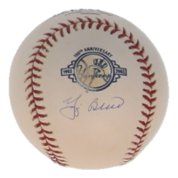 Yogi Berra Signed OML Yankees Anniversary Commemorative Baseball (Beckett) at PristineAuction.com